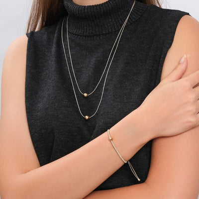 Champagne Cord Sun Collier