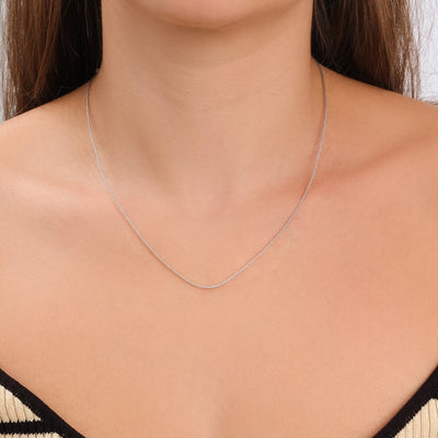 Silver Cord Collier