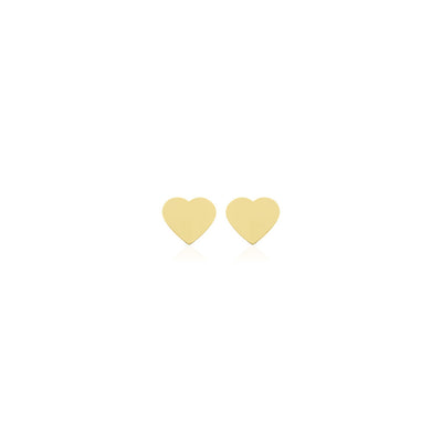 14 karaat gouden oorknop / oorbel met een hartjes ontwerp