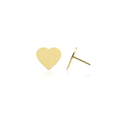 14 karaat gouden oorknop / oorbel met een hartjes ontwerp