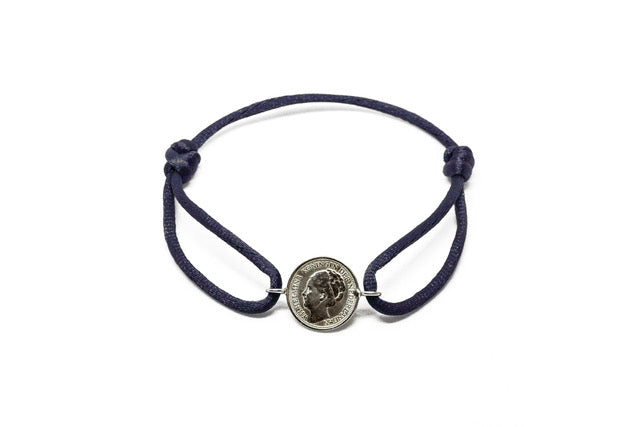 Lucky dime with satin band