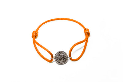 Lucky dime with satin band