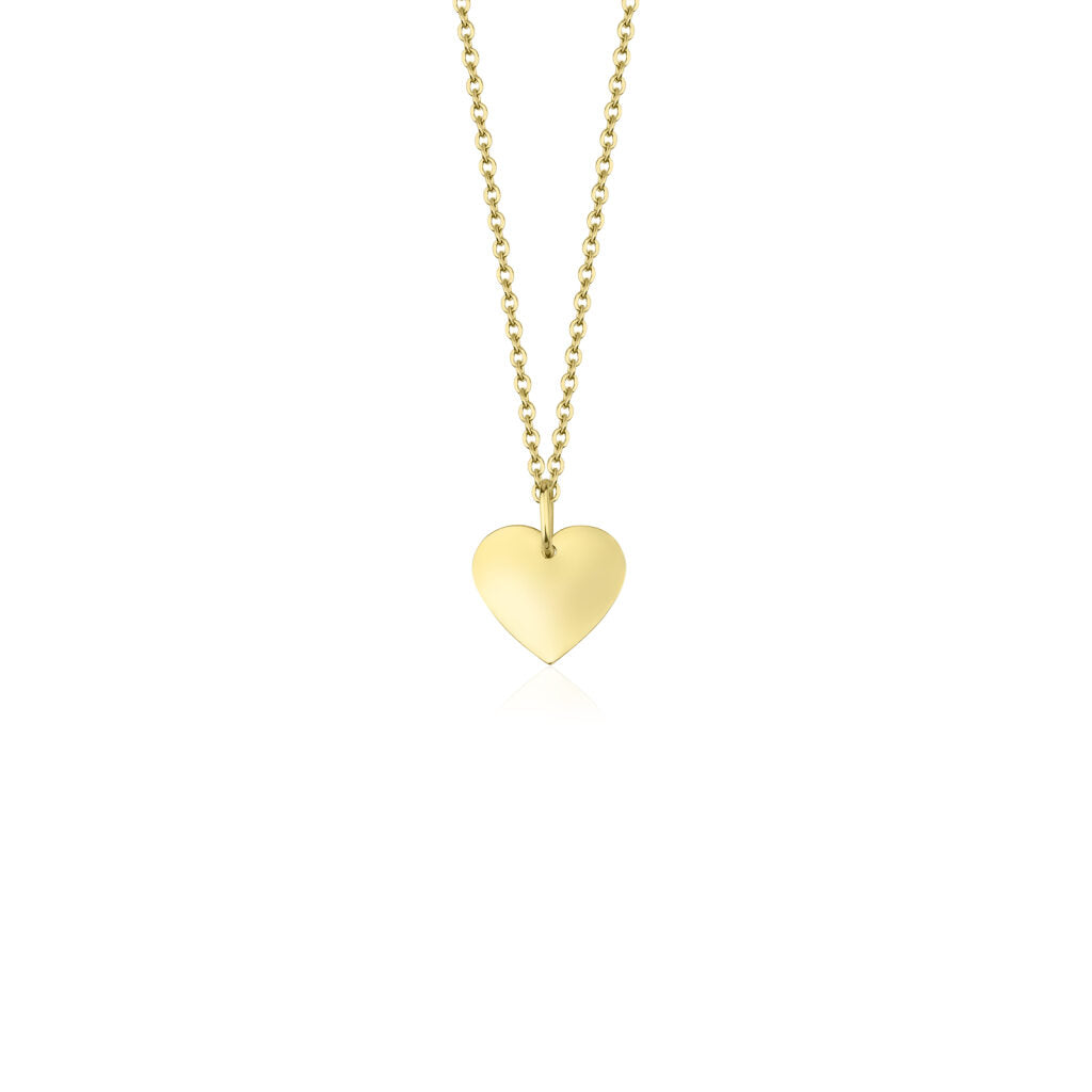 14 karaat gouden hanger met een hartjes ontwerp