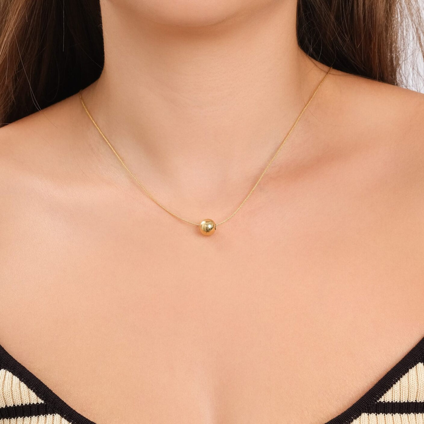 Gold Cord Sun Collier