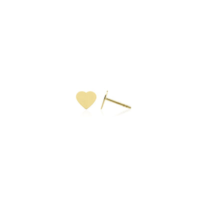 14 karaat gouden oorknop / oorbel met een hartjes ontwerp